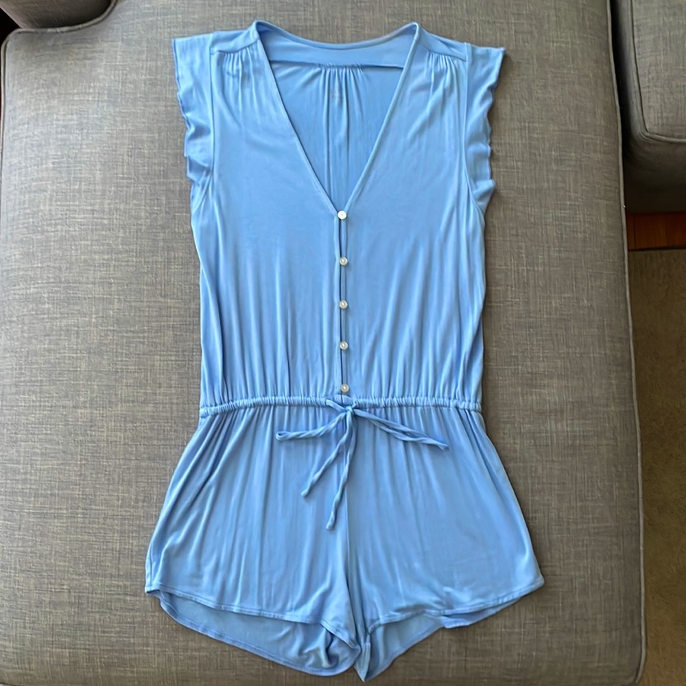 Loft Beach Blue Romper